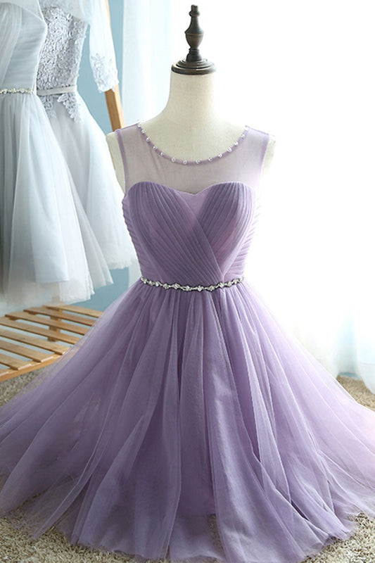 Cute Tulle Short Prom Dress Bridesmaid Dress