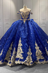 Blue Quinceanera Dress Sweet 15 Evening Dress Crystal Sleeveless Beading Ball Gown Dress