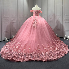 Pink Quinceanera Dress Sweet 15 Evening Dress Crystal Sleeveless Beading Ball Gown Dress