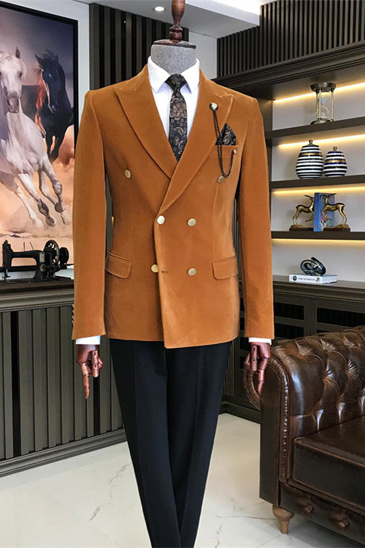 Antony Brown Two-Piece Peaked Lapel Business Suit