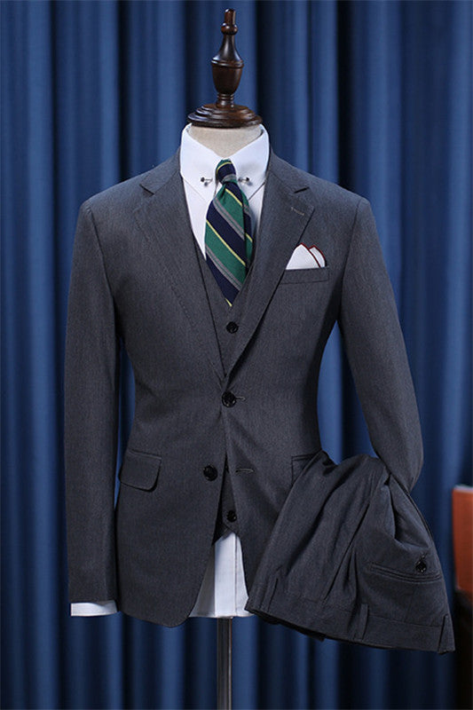 Samuel Dark Gray Formal Business Suit - New Arrival