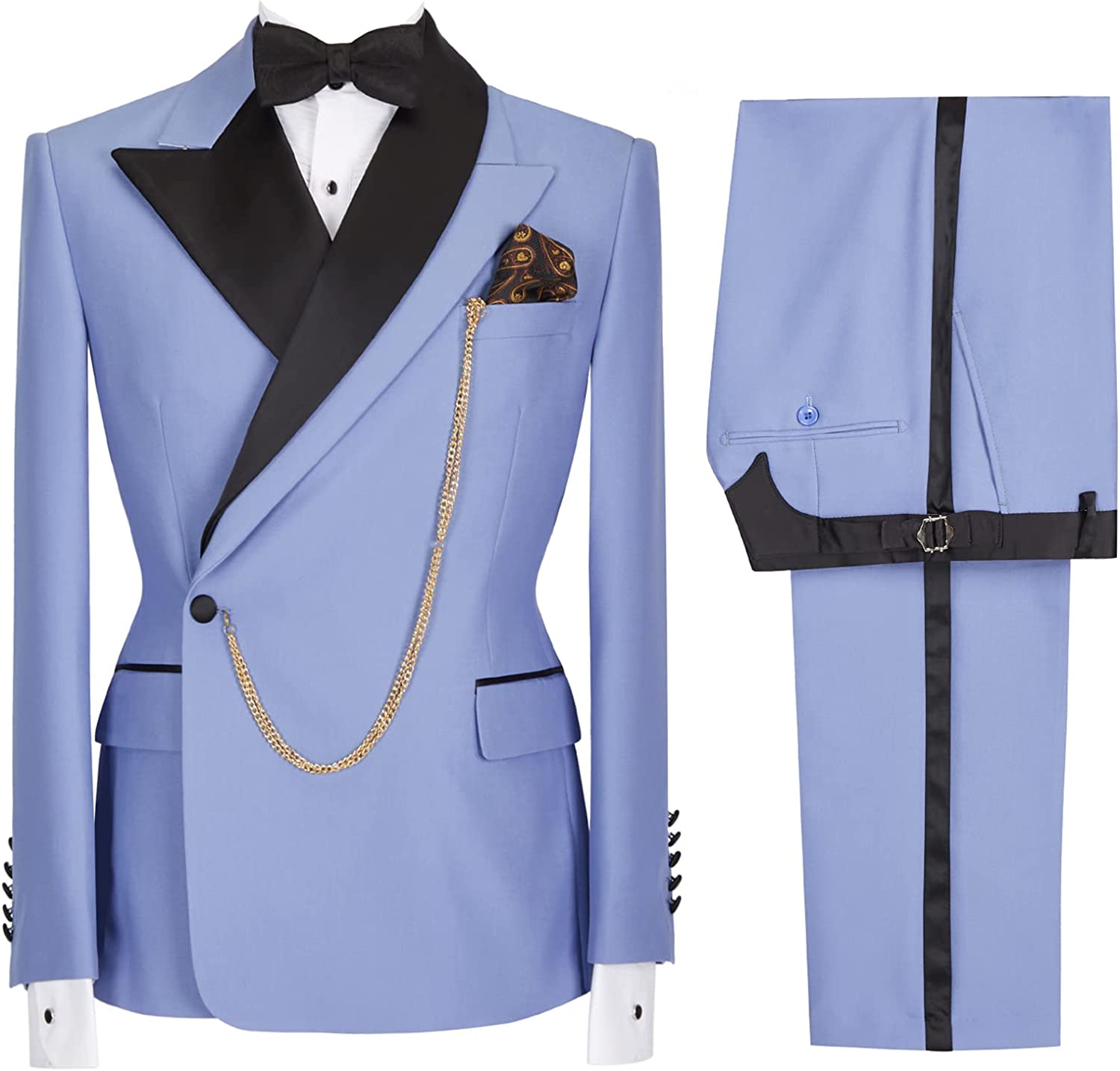 Jaden Purple Two-Piece Peaked Lapel Prom Suit