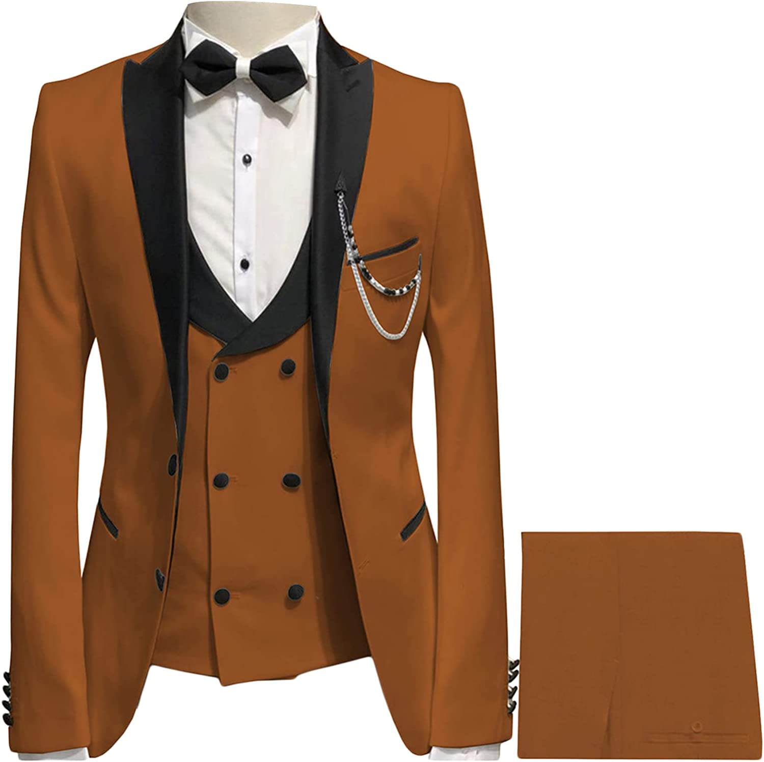 Mike Brown Three-Piece Peaked Lapel Prom Suit