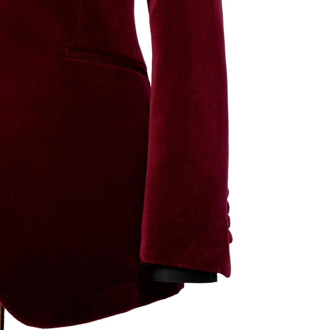 Armstrong Burgundy Two-Piece Shawl Lapel Wedding Suit - New Arrival