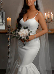 Satin Trumpet/Mermaid Wedding Dresses