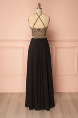 Black Sweetheart Lace Appliqu¨¦ Long Prom Dress Black Evening Dress