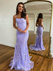 Dressystars Mermaid Scoop Lace Prom Dress