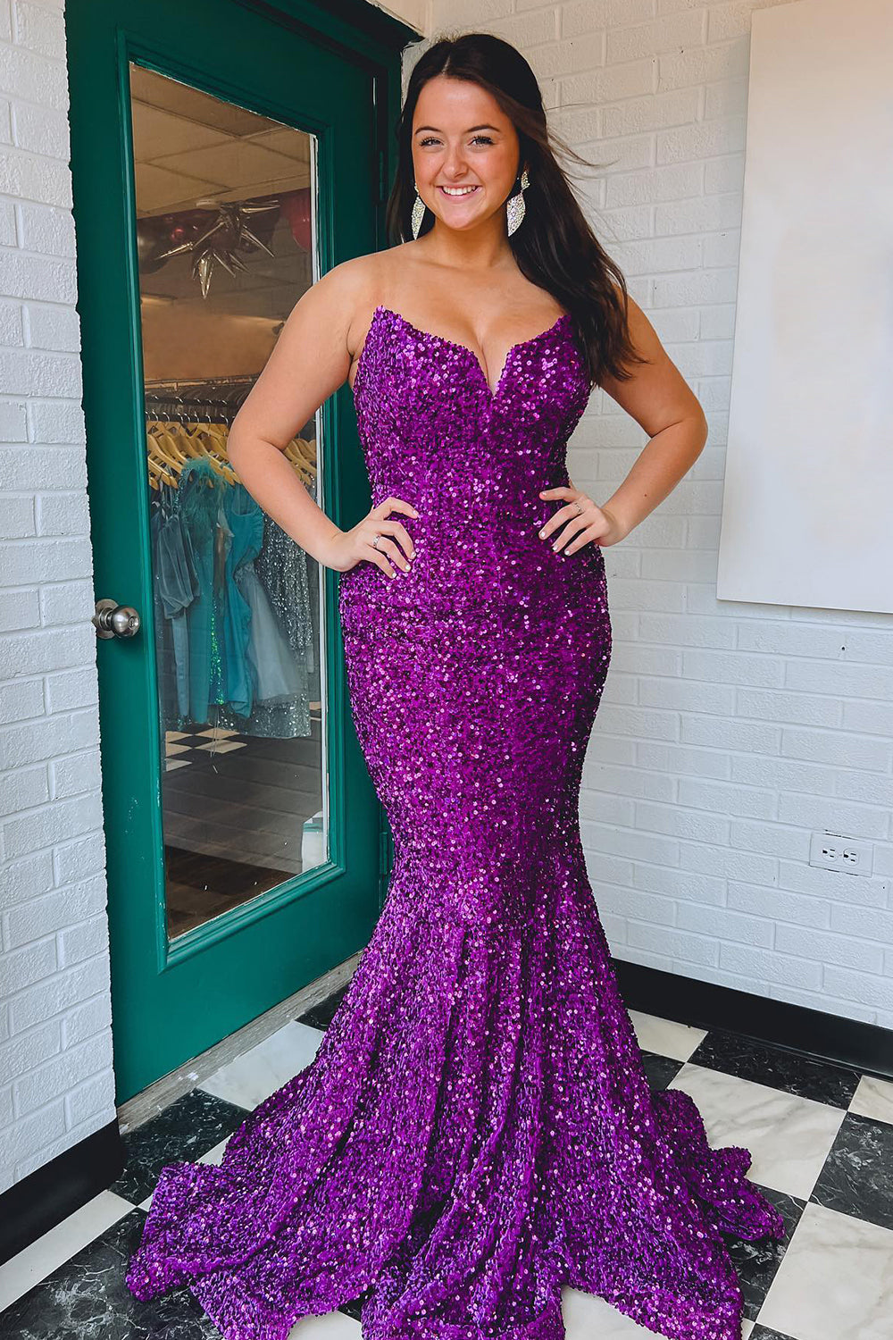 Black Sweetheart Mermaid Prom Dress