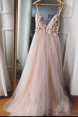 Simple Sweetheart Neck Tulle Lace Long Prom Dress Tulle Evening Dress