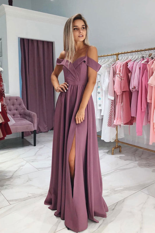 Simple Sweetheart Long Prom Dress Pink Evening Dress