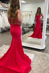 Lilly Dressystars Shiny Mermaid Sexy V Neck Delicate Beaded  Satin Long Prom Dress