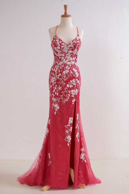 Prom Dress Mermaid V Neck Long Elegant with Delicate Appliques Exquisite Beading Evening Dress