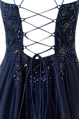 evelyn navy blue pretty a line chiffon short homecoming dress