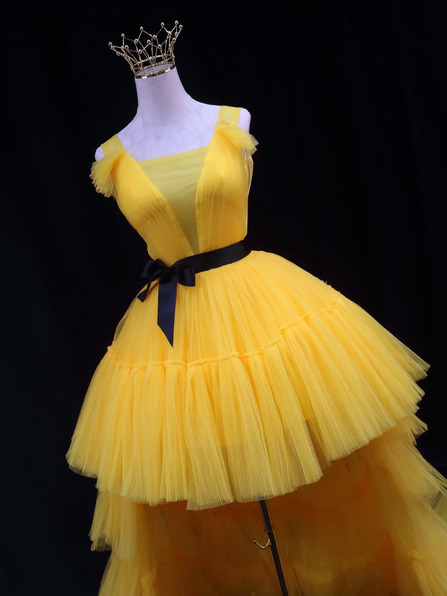 Yellow Tulle Prom Dresses Yellow Formal Graduation Dresses