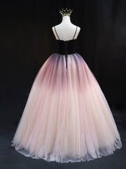 Unique Sweetheart Neck Tulle Long Prom Dress Formal Evening Dress