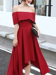 Simple Burgundy Prom Dress Burgundy Evening Dress