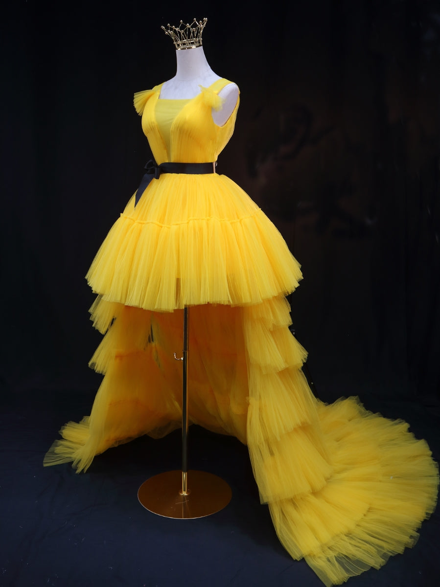 Yellow Tulle Prom Dresses Yellow Formal Graduation Dresses