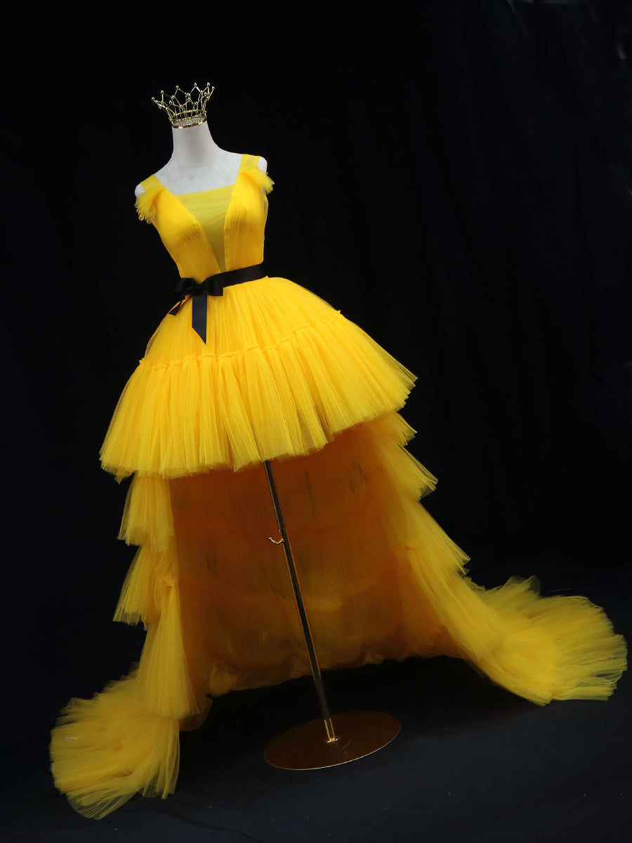 Yellow Tulle Prom Dresses Yellow Formal Graduation Dresses