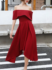 Simple Burgundy Prom Dress Burgundy Evening Dress