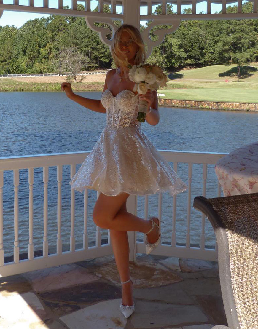 skylar pretty a line heart shaped homecoming dress