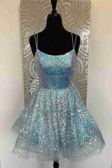 hot girly pink sequin styles a line homecoming dress