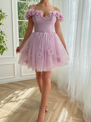 ruby pretty lilac sexy corset strapless bandeau version short tulle homecoming dress